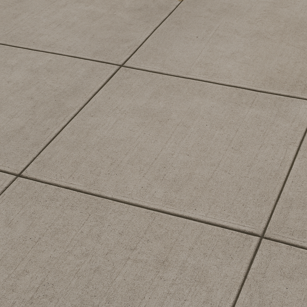 Concrete paver tiles with visible joint lines